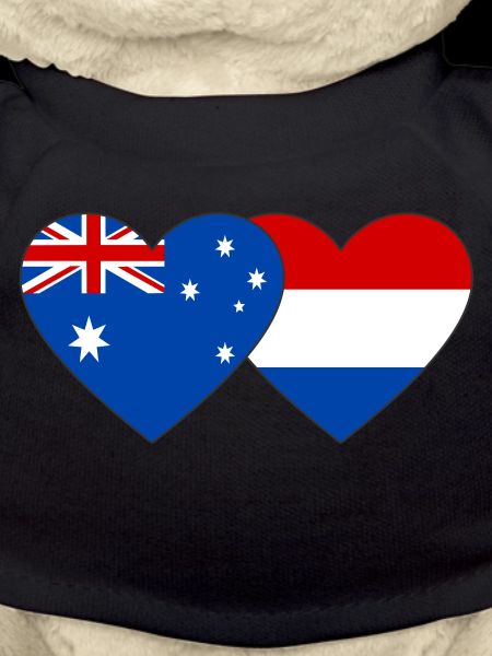 Australie Hollande Drapeau Coeur Drapeau
