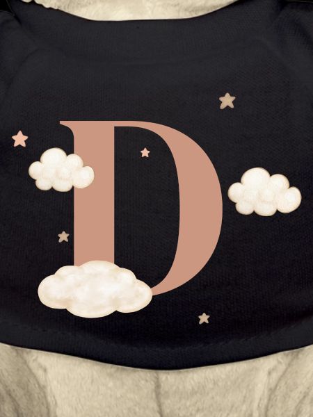 Letter d clouds stars