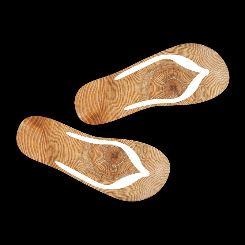 Flip Flops Holz Latschen Urlaub Natur Fun Sommer