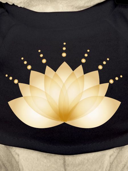 Golden blossom transparently stylized