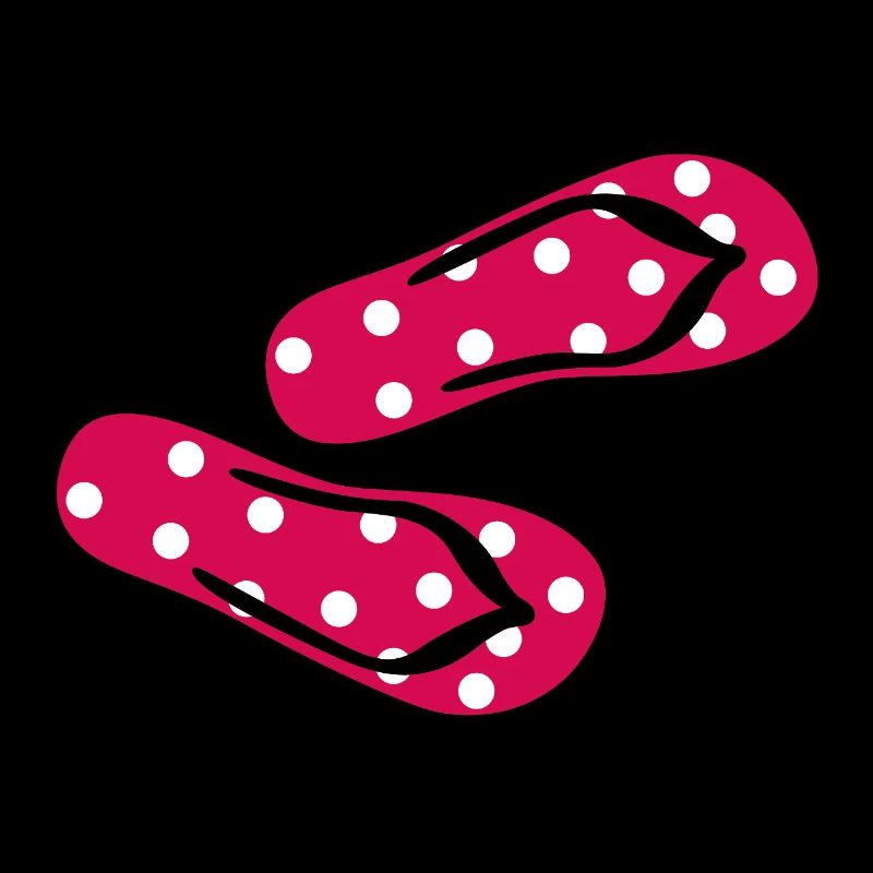 Latschen Fliegenpilz Flip Flops Punkte Dots Sommer