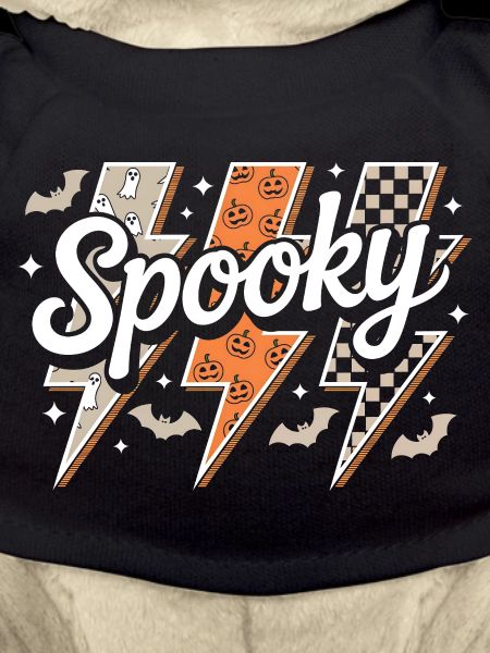 Spooky Retro Lightning Halloween
