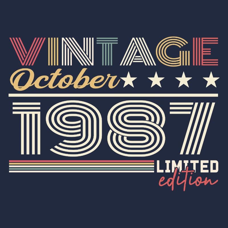 Octobre 1987 rétro anniversaire 1987 Octobre 1987 