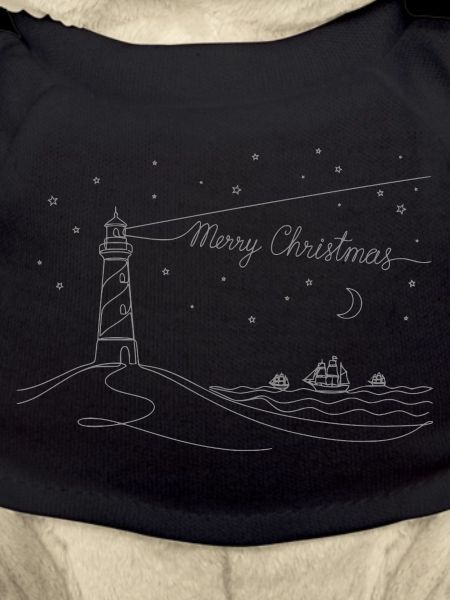 Merry Christmas Lighthouse Beach & Sea