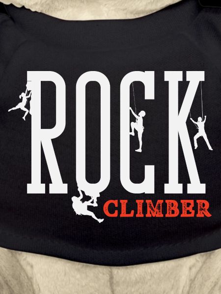 Rock Climber Lettering Climber Design