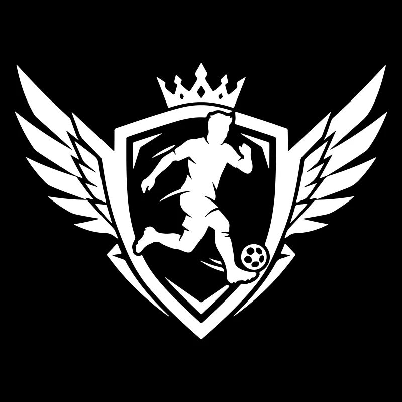 Fussballer Wappen Schild