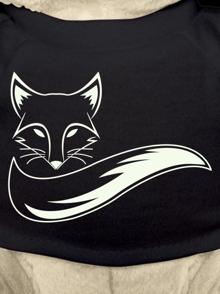 Fuchs Silhouette mit Schweif