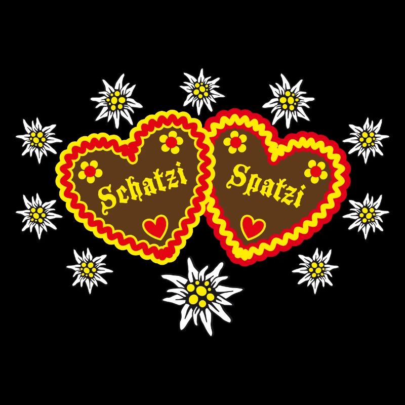 81 Lebkuchenherzen Schatzi Spatzi Verliebte Herzen
