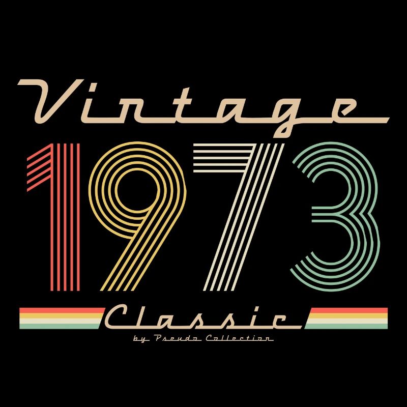 50th Birthday Vintage Classic 1973 Retro Pseudo