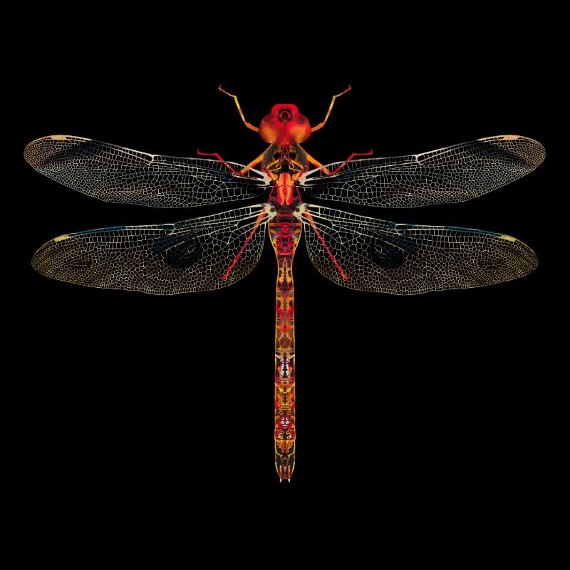 Dragonfly colorful