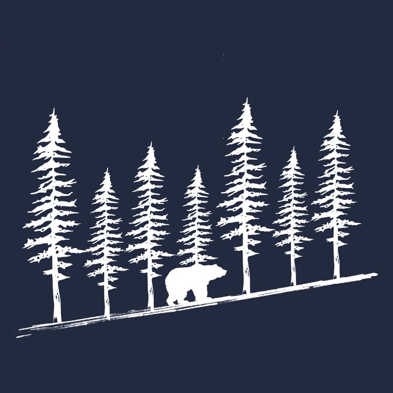 Landscape Bear Tree line