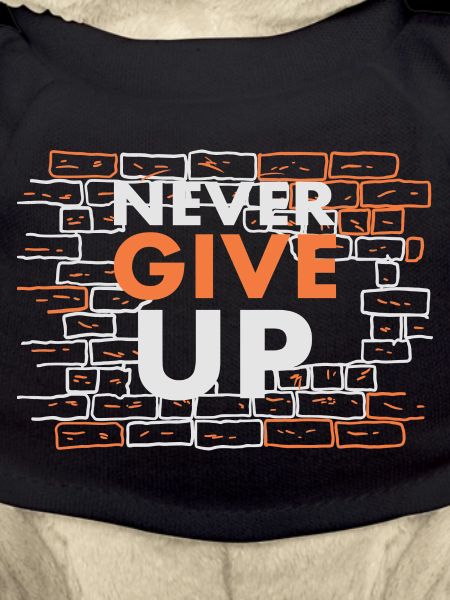 Never give up