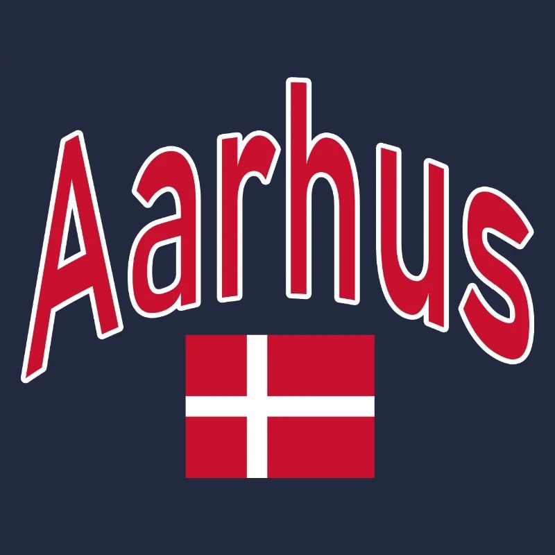 Drapeau d’Aarhus Danemark