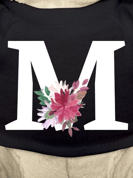 Letter m floral