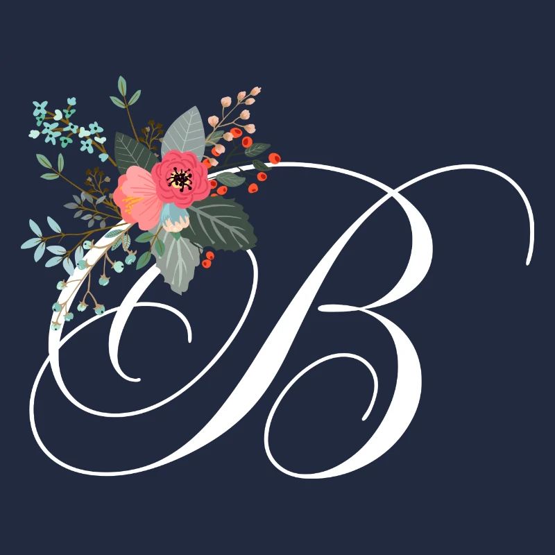 Lettre b fleuris