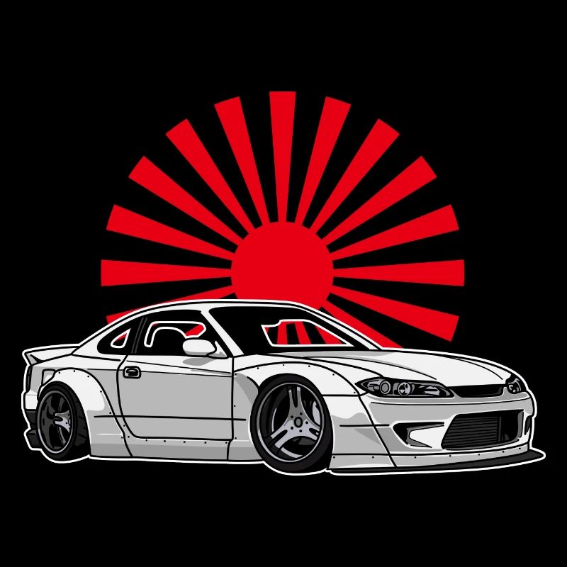S15 Silvia Sonne Drift Legende JDM 90 Hieroglyphen