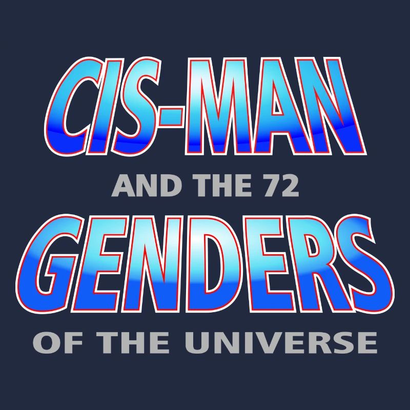 Cis-Man - Mann-80er Jahre Satire-Geschlecht-Ver.1