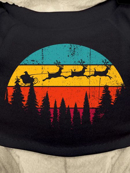 Sunset Wolves Over Pines