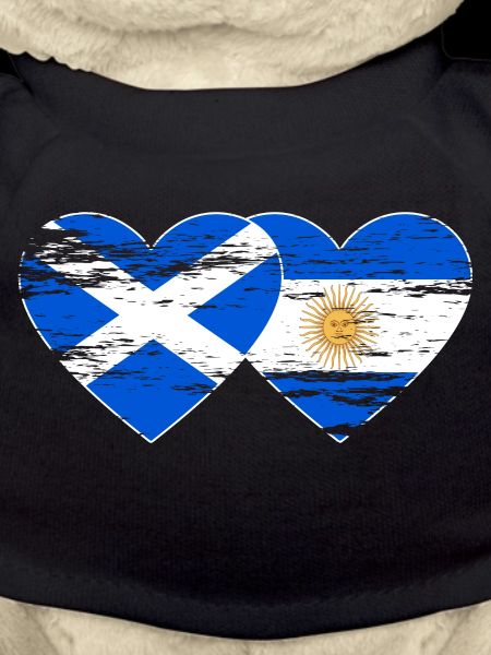 Ecosse Argentine Drapeau Coeur Utilisé