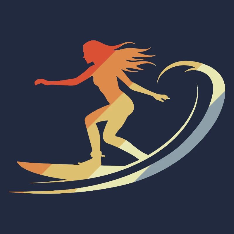 Surfeur vintage