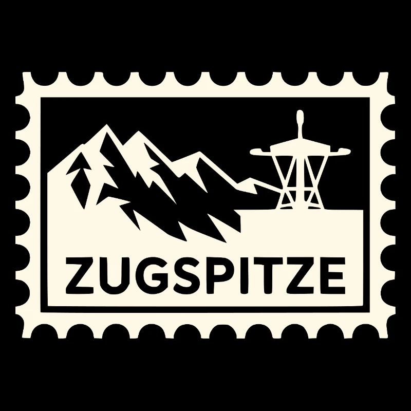 Sommet de la montagne avec conception de téléphérique
