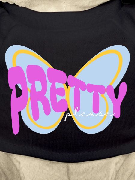 "Pretty please" sarcastic print design