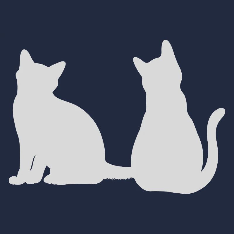 Chats dos à dos Design