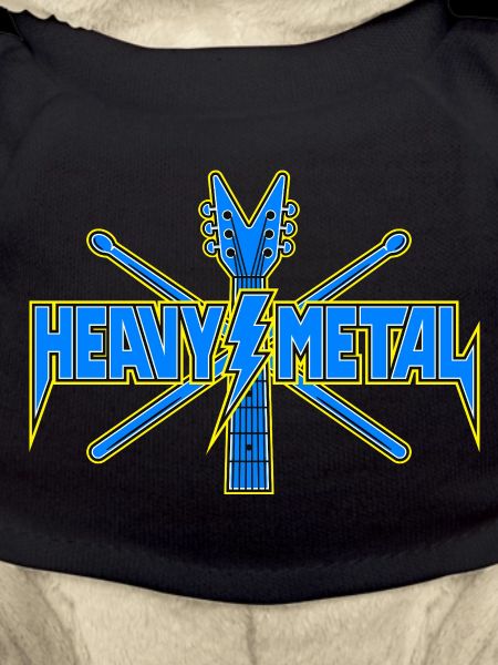 Heavy Metal Guitar Emblem