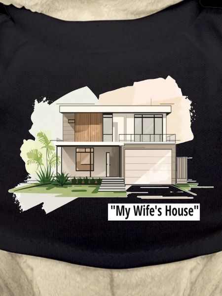 Ultramoderne Familienhausillustration