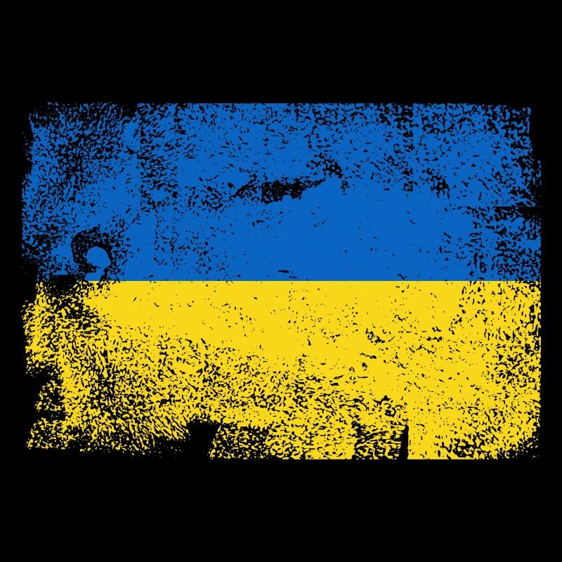 Palette de drapeaux ukrainiens brossés