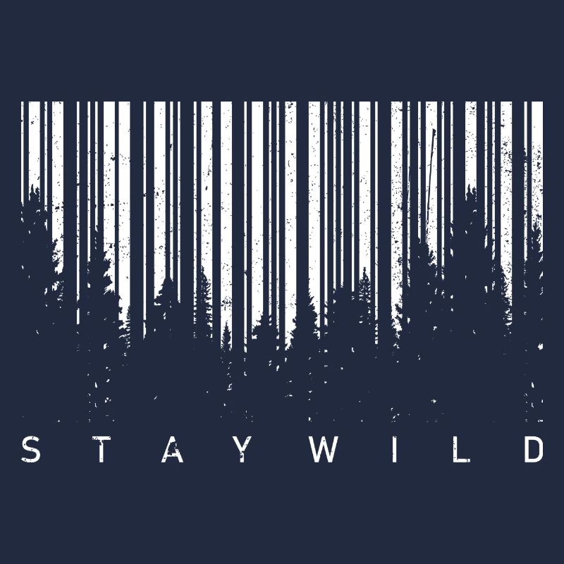 Wald-Barcode-Silhouette