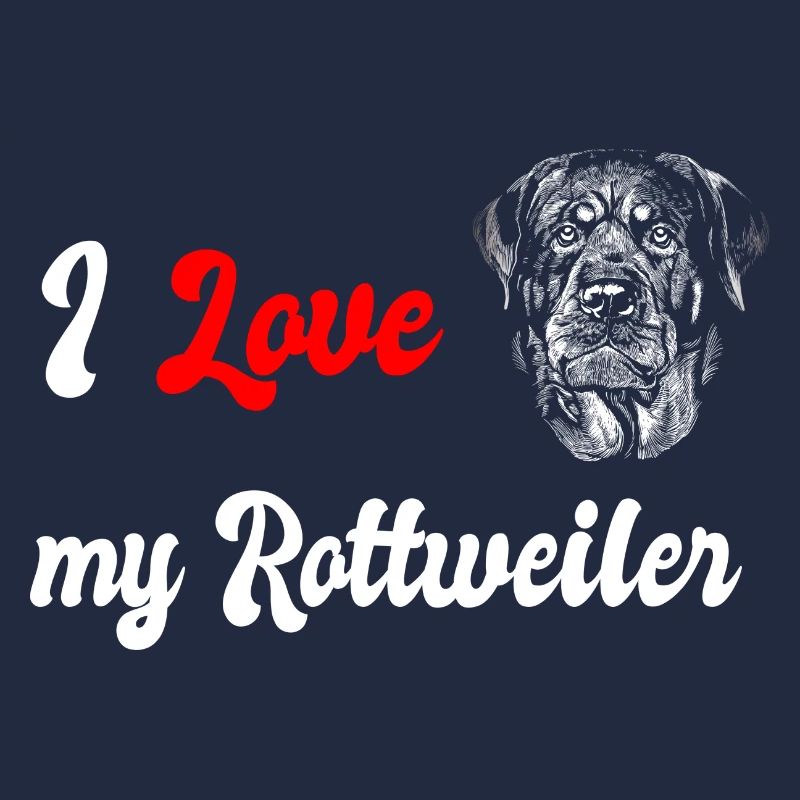 J'adore le design de mon chien Rottweiler