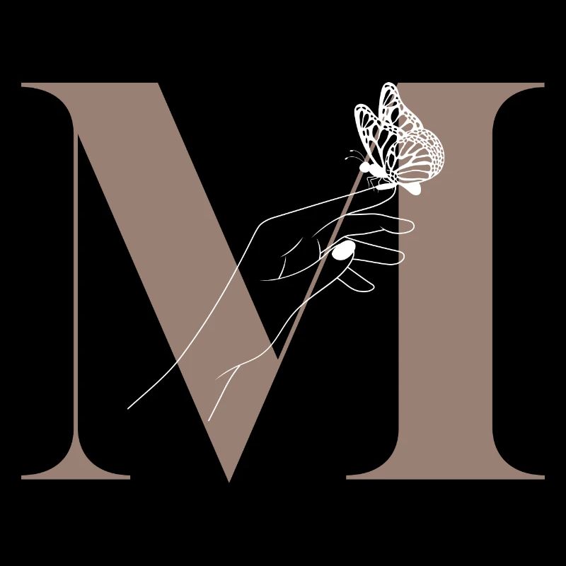 letter m magic butterfly