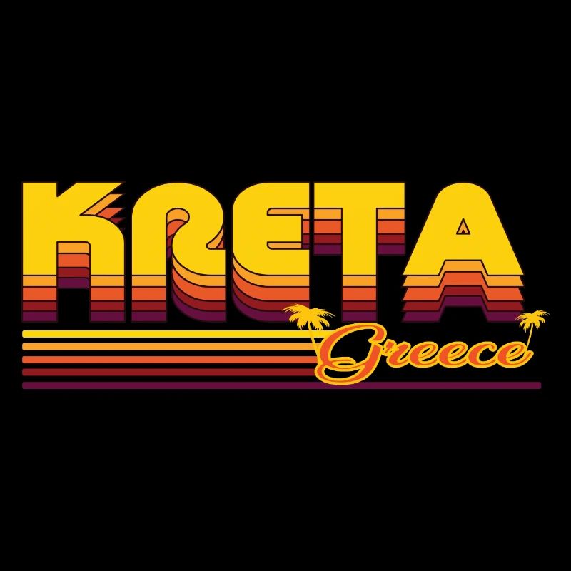 Crete: Summery retro design