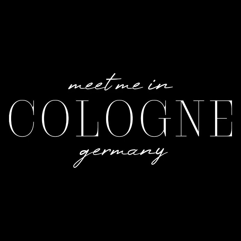 Cologne, Allemagne T-Shirt Design de Style Élégance