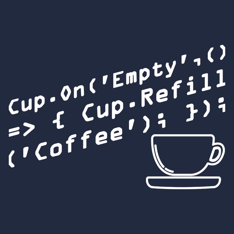 Programmers generate code from coffee