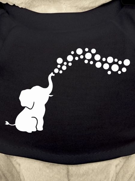 Playful Elephant Blowing Bubbles