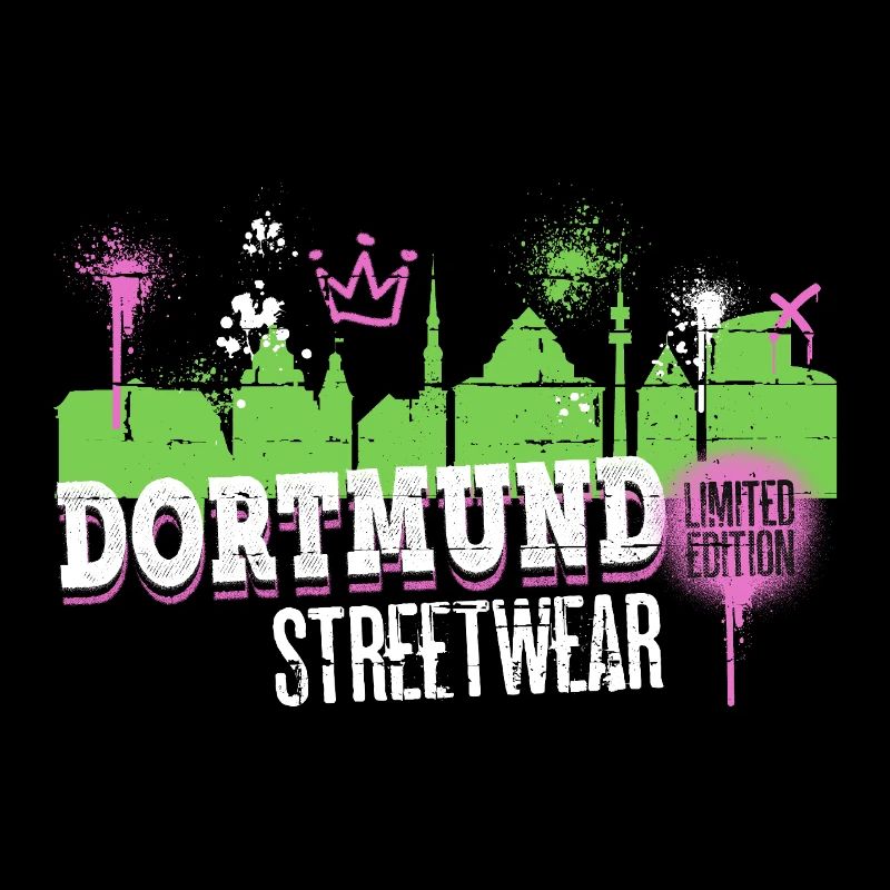 Dortmund Skyline City Germany Graffiti
