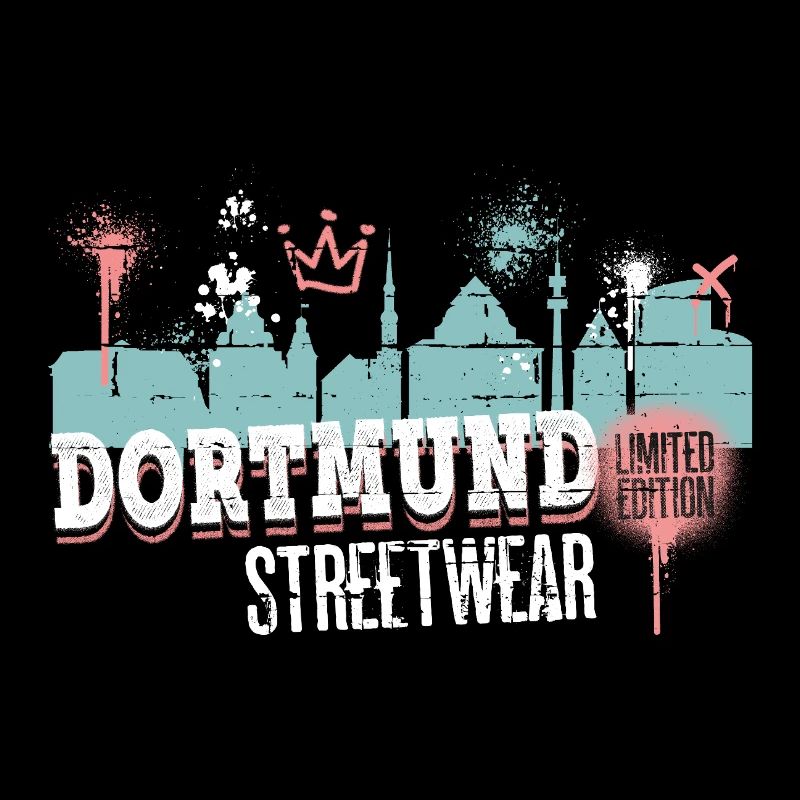 Dortmund Skyline City Germany Graffiti