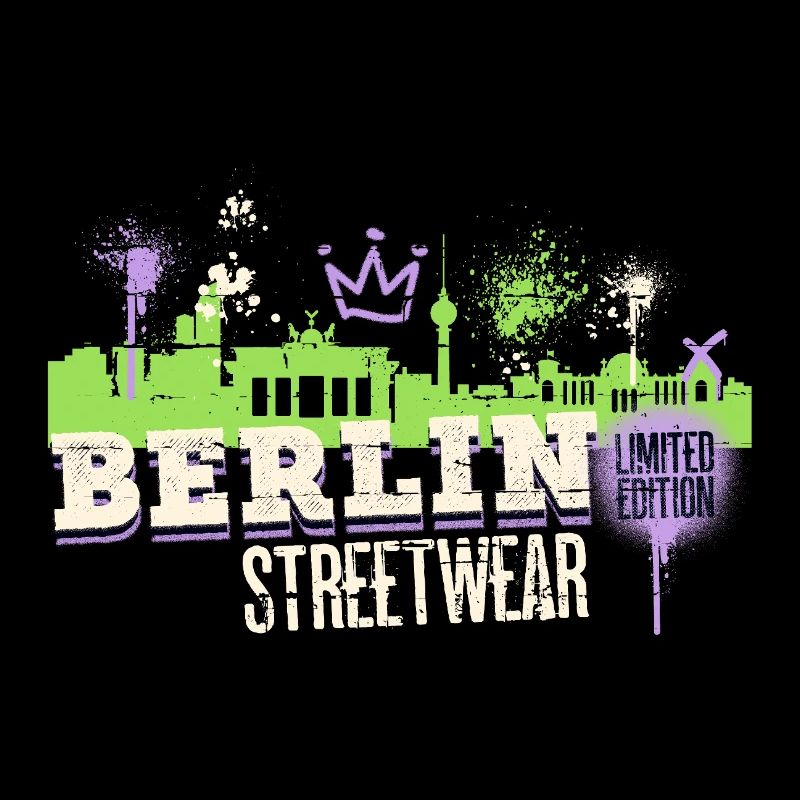 Berlin Skyline City Germany Graffiti Art