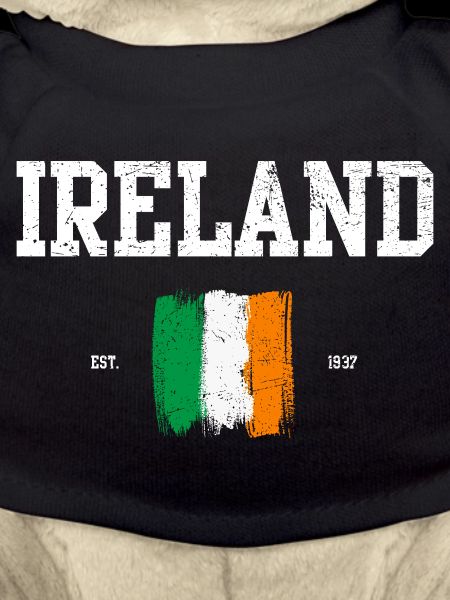 Ireland Flag Brushstroke Design
