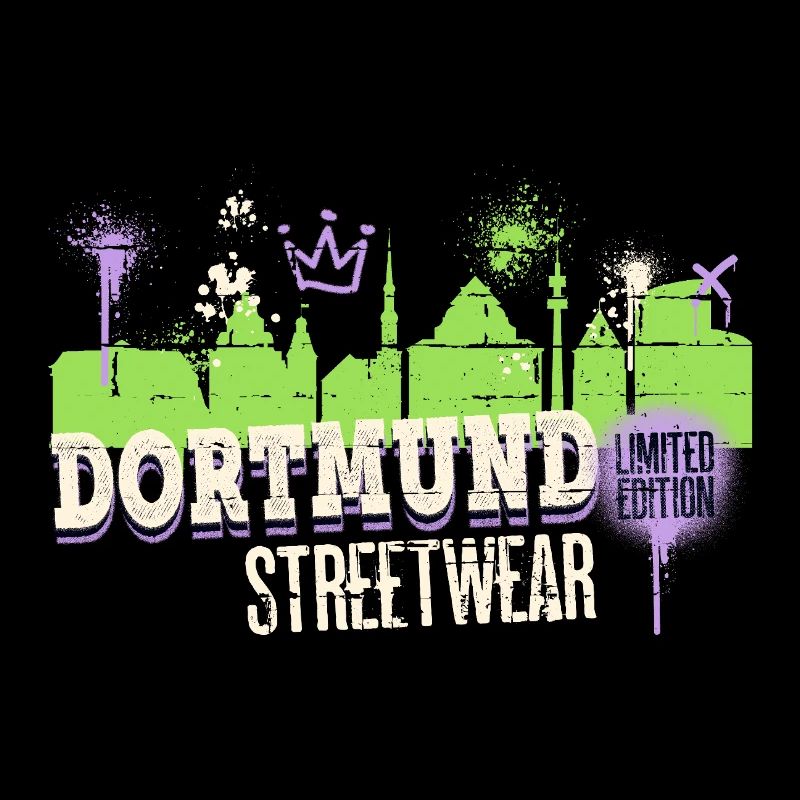 Dortmund Skyline City Germany Graffiti