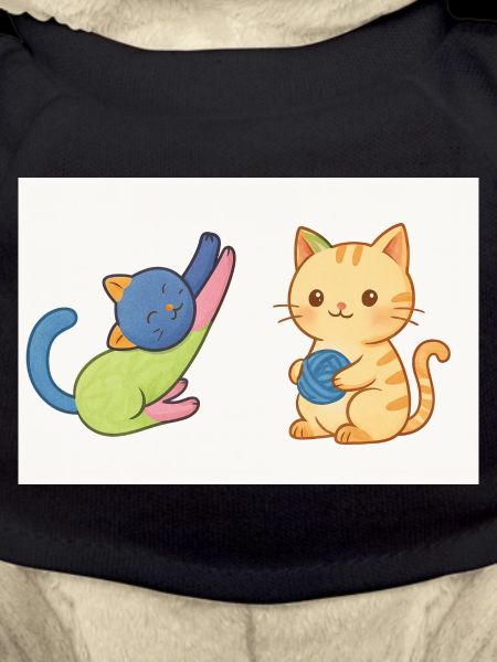 Playful Kitty and Yarn Duo