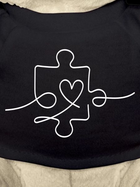Puzzle line with heart