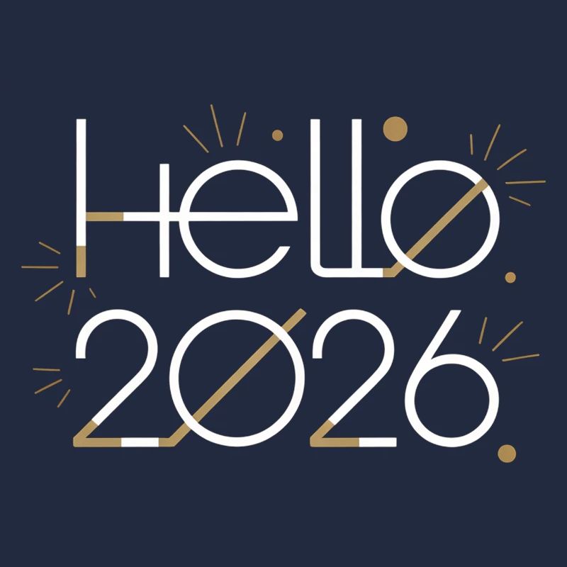 Hello 2026 Fireworks