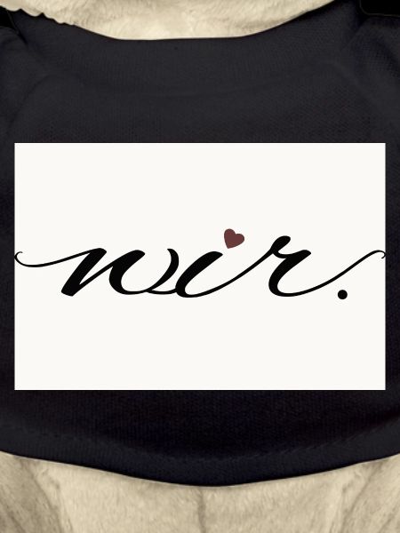 we. – modern love statement shirt