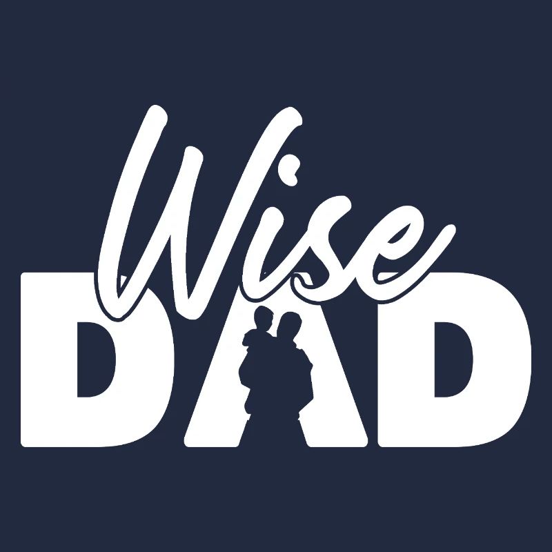 Wise Dad Silhouette Vaterschaft Elternschaft