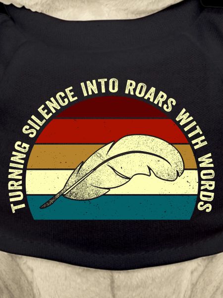 Roaring Words Feather Sunset
