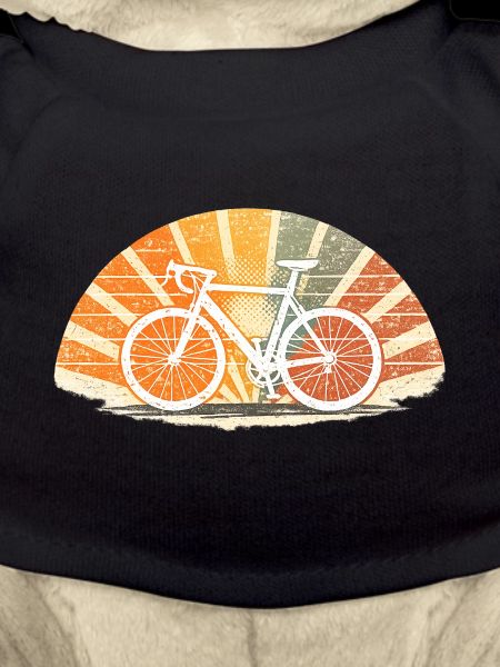 Sunburst Bicycle Retro Silhouette