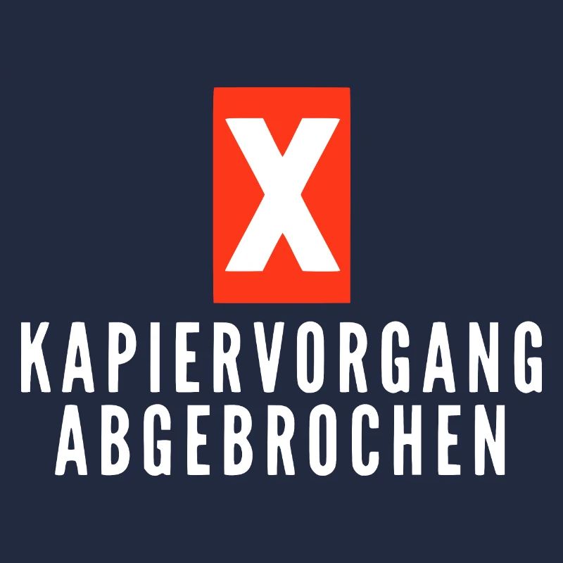 KAPIERVORGANG ABGEBROCHEN